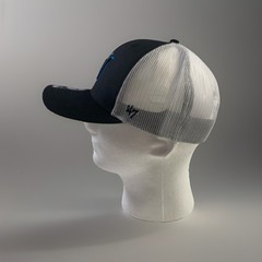 MIAMI MARLINS BLACK 47 TRUCKER ADJUSTABLE MESH SNAPBACK Hat Cap