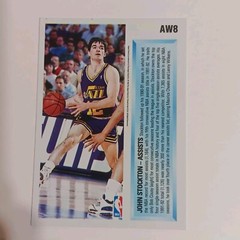 1992-93 Upper Deck Basketball Award Winner Hologram Insert #AW8 John STOCKTON