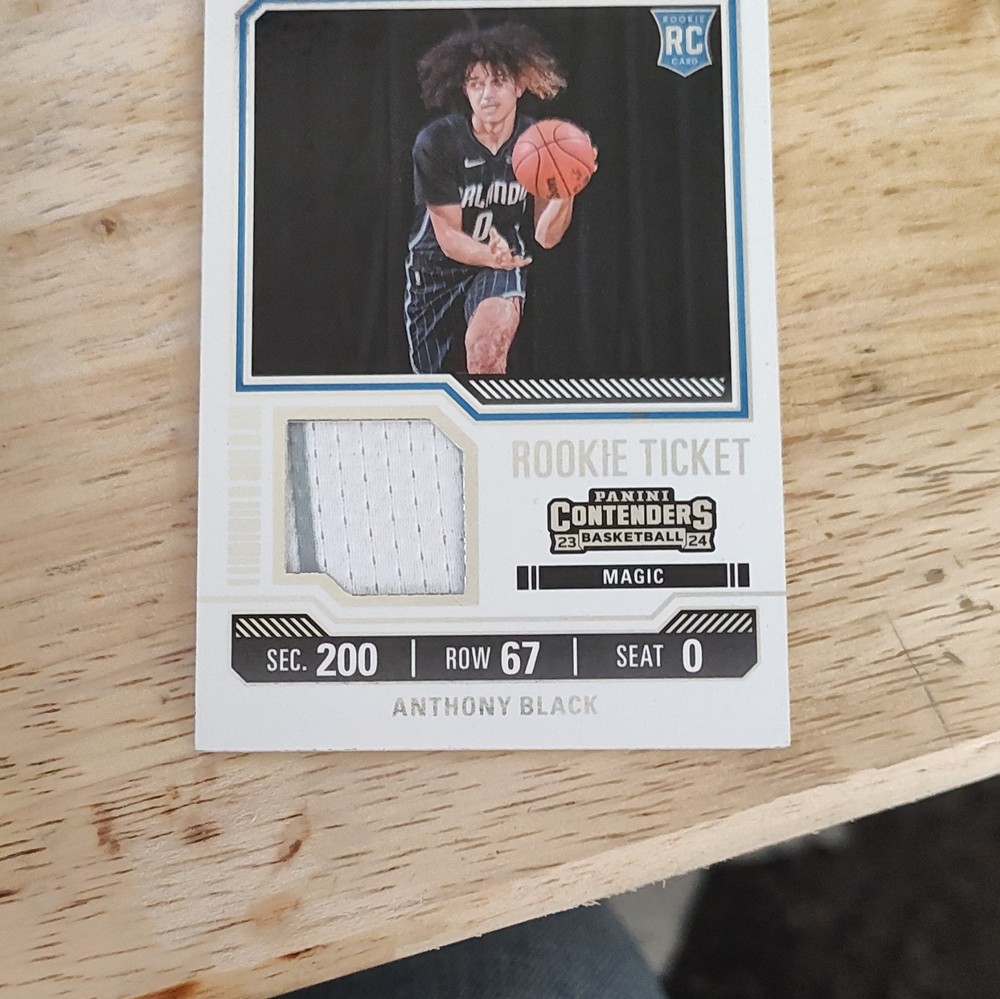 Panini 2023-24 Contenders Anthony Black RTS Swatches Black #RTS-BLKI