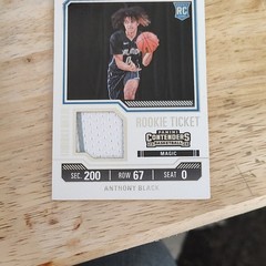 Panini 2023-24 Contenders Anthony Black RTS Swatches Black #RTS-BLKI