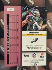 2025 Topps Cosmic Chrome – Jalen Hurts #78 Nucleus Refractor