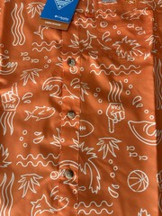 Tennessee Volunteers Mens Columbia PFG Super Slack Tide Fishing Shirt – Small