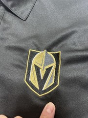Vegas Golden Knights NHL Mens Polo Shirt Size Medium Port Authority Black Top
