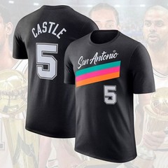 San Antonio Team 2025-26 City Edition Player Name & Number: Harper, Castle, Fox