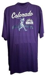 Colorado Rockies Fanatics Branded Purple BUTTON FRONT COLLARED SHIRT JERSEY XLT