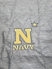 Mens Navy Midshipmen Quilted Puffer Vest Charcoal Cutter & Buck 54 Chest (3XL)
