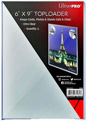 5 Ultra Pro 6×9 Toploaders New Photo Sports Card Collectible Photo Sleeve Rigid