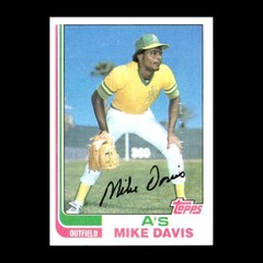 Mike Davis 1982 Topps Oakland Athletics #671 R313G 69