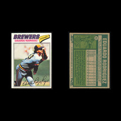 Eduardo Rodriguez #361 1977 Topps Milwaukee Brewers Baseball Card MLB NM