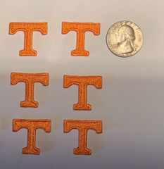 Tennessee patch tennessee t volunteers vols t patch iron on 1&Prime; tall 6 pc. lot