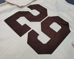 VINTAGE Satchel Paige #29 St. Louis Browns Throwback Cream Sewn Stitched Jersey.