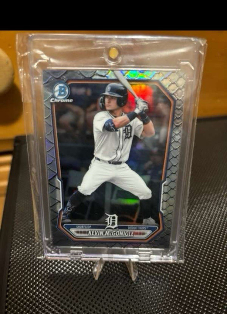 Topps Bowman Chrome 2026- Kevin McGonigle Reptilian Refractor #BCP-188 Tigers