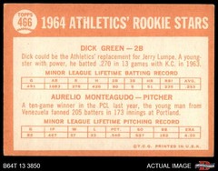 1964 Topps #466 Dick Green / Aurelio Monteagudo Athletics RCs RC 3 – VG