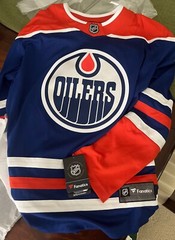 Fanatics Branded NHL Edmonton Oilers Blue Breakaway Jersey
