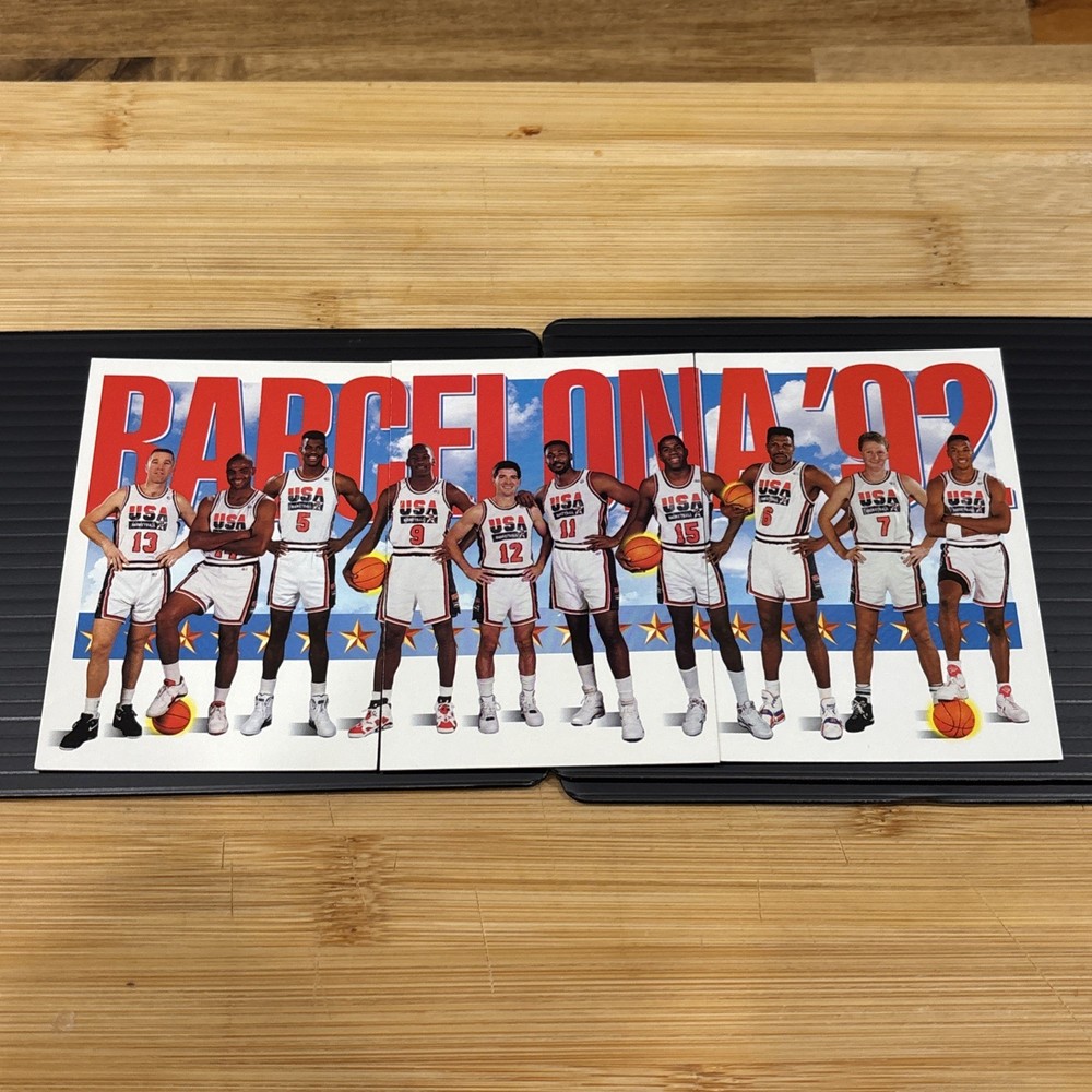1991-92 Skybox Dream Team Barcelona USA Basketball 3-Card Set #544 #545 #546