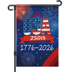 250 Anniversary USA Garden Flag, 250th America 12×18 inches, Blue