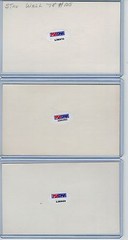 (3) STAN WALL INDEX CARD SIGNED 1975-77 LOS ANGELES DODGERS PSA/DNA CERTIFIED