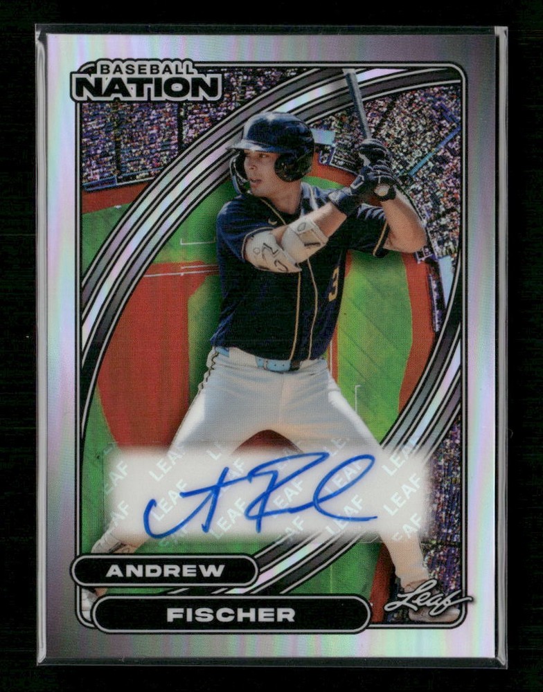 2026 Leaf Baseball Nation Andrew Fischer Auto Prismatic Silver #/25 #BA-AF1