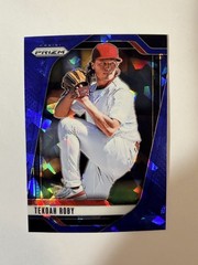 2025 Panini Prizm #143 Tekoah Roby Blue Ice Prizms