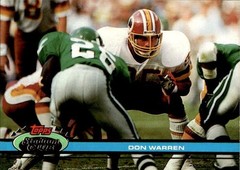 Don Warren 1991 Stadium Club #29 Washington Redskins