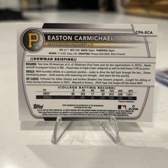 2025 Bowman Draft – Easton Carmichael (RC) Auto 1st /50 #CPA PSA 10