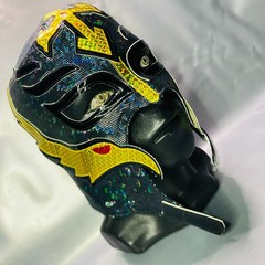 King Mysterio Semi professional Lucha Wrestling Mask Mascara luchador Black Gold
