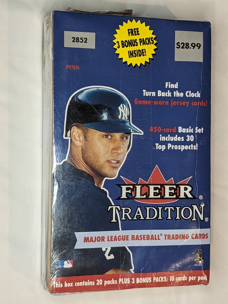 2001 Fleer Tradition Baseball Bonus Box (20 packs + 3)