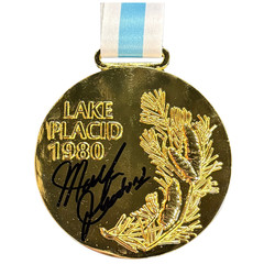 Mark Johnson Autographed Replica 1980 Gold Medal Miracle On Ice USA