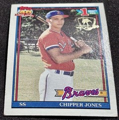 1991 Topps – Chipper Jones #333 Operation Desert Shield (RC)