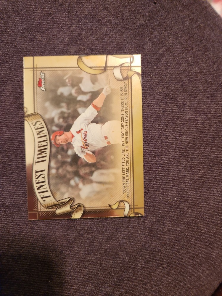 Topps 2026 Finest Finest Timelines Mark McGwire Refractor #FT-25 Cardinals🔥