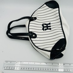 Hanshin Tigers Purse One Size White Black Pinstripe Japan NPB Baseball Bag