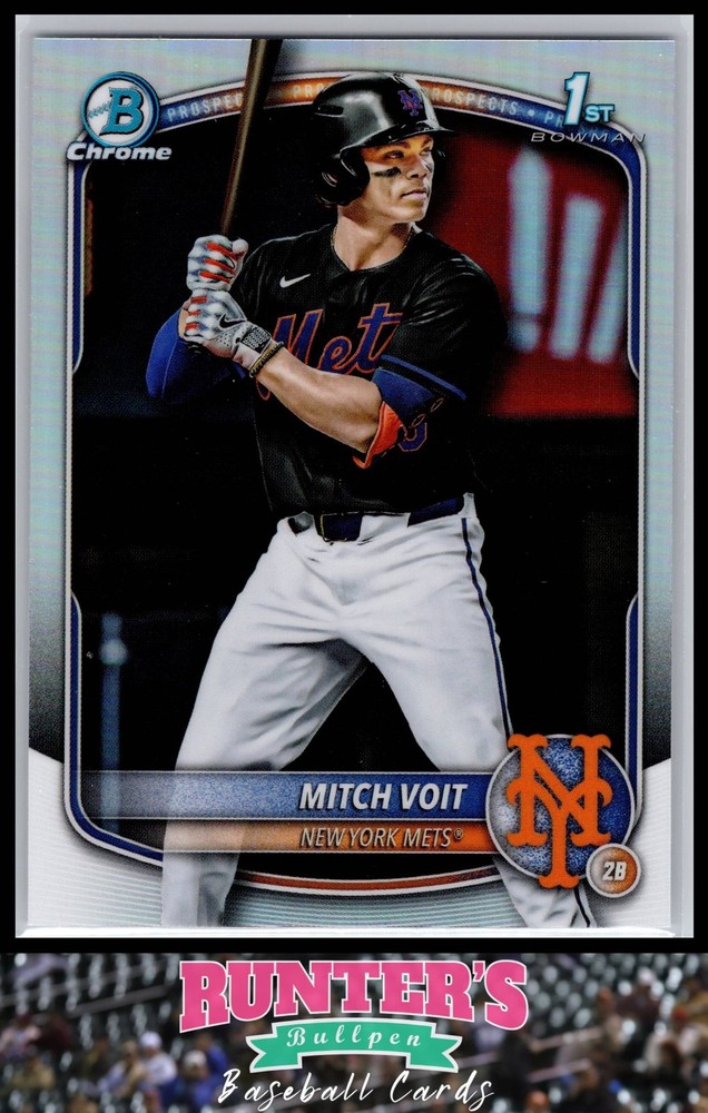 2025 Bowman Draft #BDC-71 Mitch Voit Mets 1st Bowman Chrome Refractor