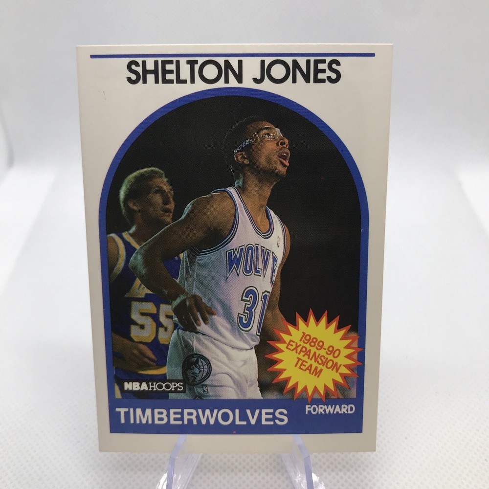 Shelton Jones 1989-90 Hoops Basketball #306 Minnesota Timberwolves