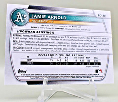 2025 Bowman Draft #BD-30 Jamie Arnold