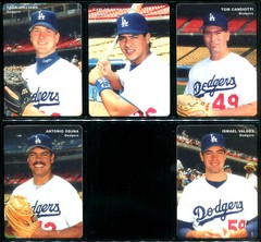 1995 Mothers Cookies LOS ANGELES DODGERS Team Set LASORDA HIDEO NOMO RC PIAZZA