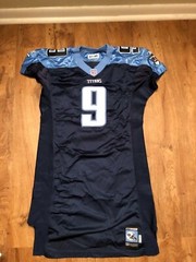 Tennessee Titans Steve McNair Jersey size 46 Reebok Navy Blue Baby Blue Carolina