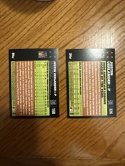 2007 Topps Rookie Cup #160 & AL ROY #326 Justin Verlander Card Lot of 2 NrMT/MT