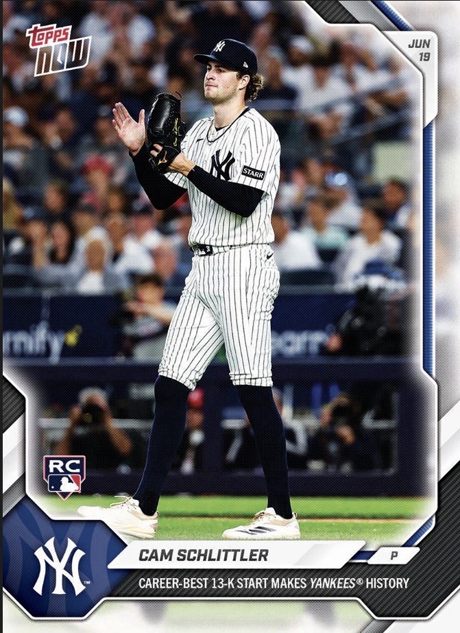 Cam Schlittler RC Yankees 2026 MLB Topps NOW Card 355 Presale