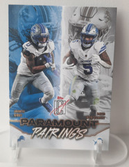 Topps 2025 Signature Class Paramount Pairings PP-8 Gibbs Montgomery Lions
