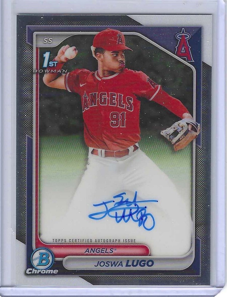 Joswa Lugo 2024 1st Bowman Chrome #CPA-JL Prospect Auto – Angels