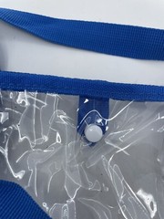 New Los Angeles LA Chargers Clear Stadium Bag 12x12x6 NFL LOGO Snap Closure