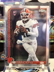 Shedeur Sanders Base RC #315 – 2025 Topps Chrome Browns Rookie QB GL 13T