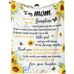 Soft Flannel Mom&rsquo;s Throw Blanket, 50 x 60 Inch – Perfect for Mom&rsquo;s Birthday