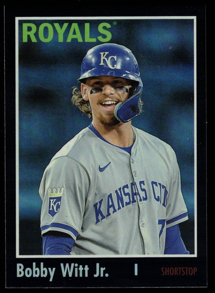 Bobby Witt Jr. – 2024 Topps Archives Black Foilboard #150 FREE SHIPPING!!