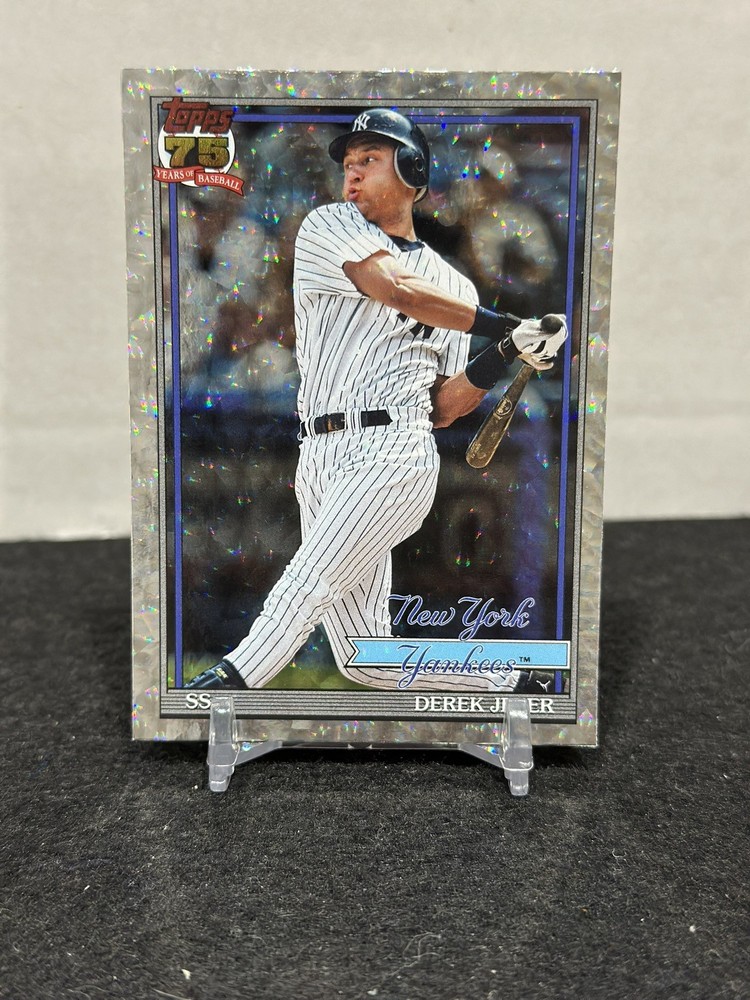 2026 Topps Series 1 Derek Jeter Crackle Foil Parallel #T91-30 New York Yankees