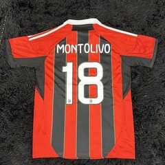 AC Milan 12/13 Home Fans Version Riccardo Montolivo Soccer Jersey