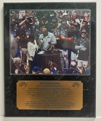 New York Knicks 2025 202 NBA Champions 8×10 Photo Plaque with engraved nameplate
