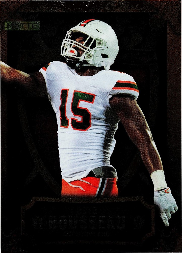 2021 Wild Card Matte #MWW-19 Greg Rousseau Purple/Bronze