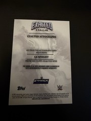 2025 Topps Exalted WWE – Exalted Autographs LA Knight #EXA-LAK Aqua /99 (AU)