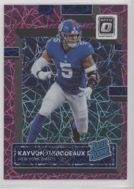 2022 Donruss Optic Pink Velocity Prizm 36/79 Kayvon Thibodeaux Rookie RC 0us8